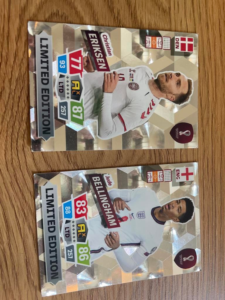 Limited Edition Voetbalkaarten: Eriksen & Bellingham, Ophalen of Verzenden, Zo goed als nieuw, Buitenlandse clubs, Spelerskaart