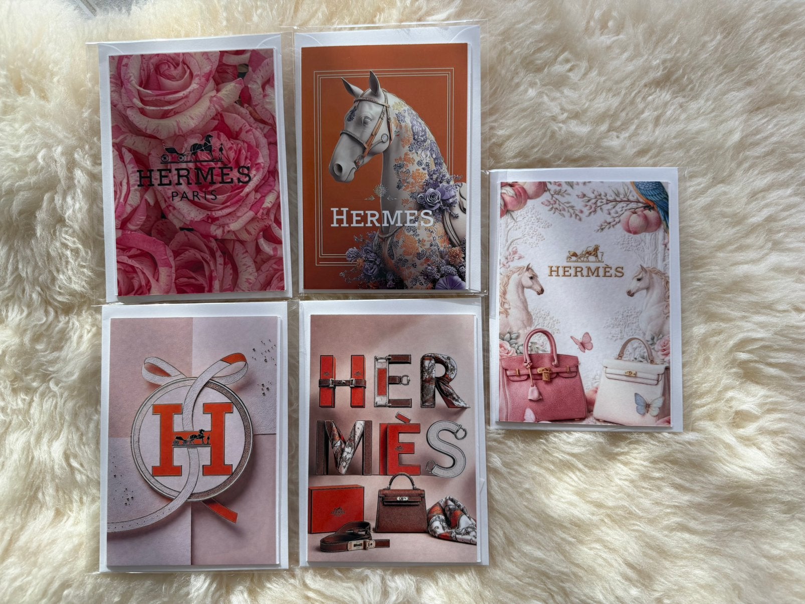 Handgemaakte Hermes wenskaarten verjaardagskaarten, Diversen, Ophalen of Verzenden, Nieuw