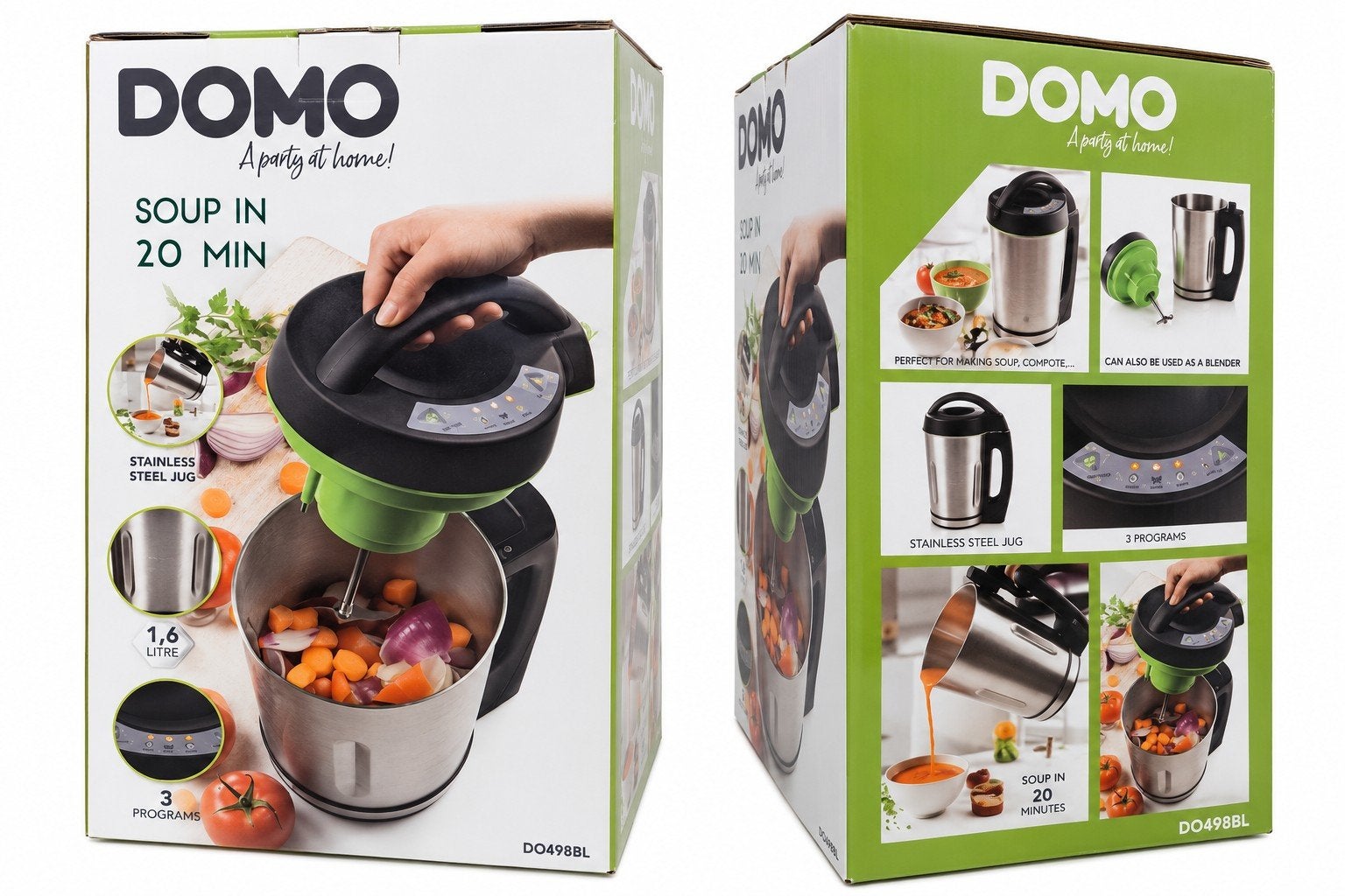 DOMO soepmaker 1,6L nieuw in doos | soep in 20 min, Ophalen of Verzenden, Nieuw, Soepmaker