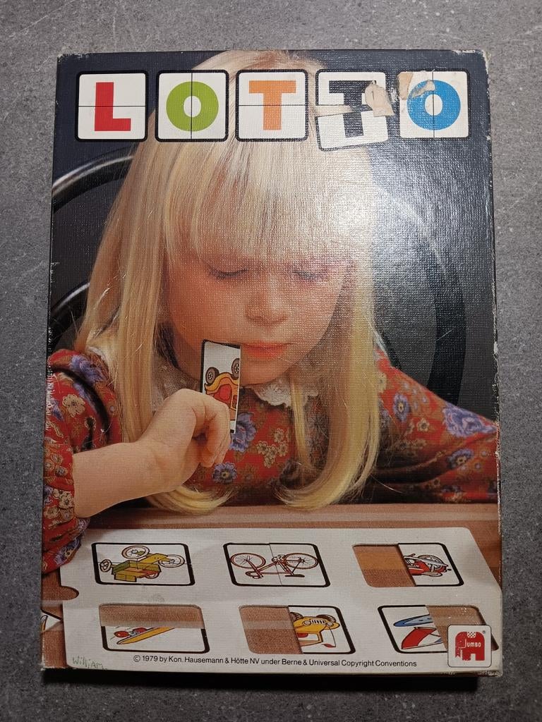 Lotto spel vintage, Hobby en Vrije tijd, Ophalen, Zo goed als nieuw, Jumbo