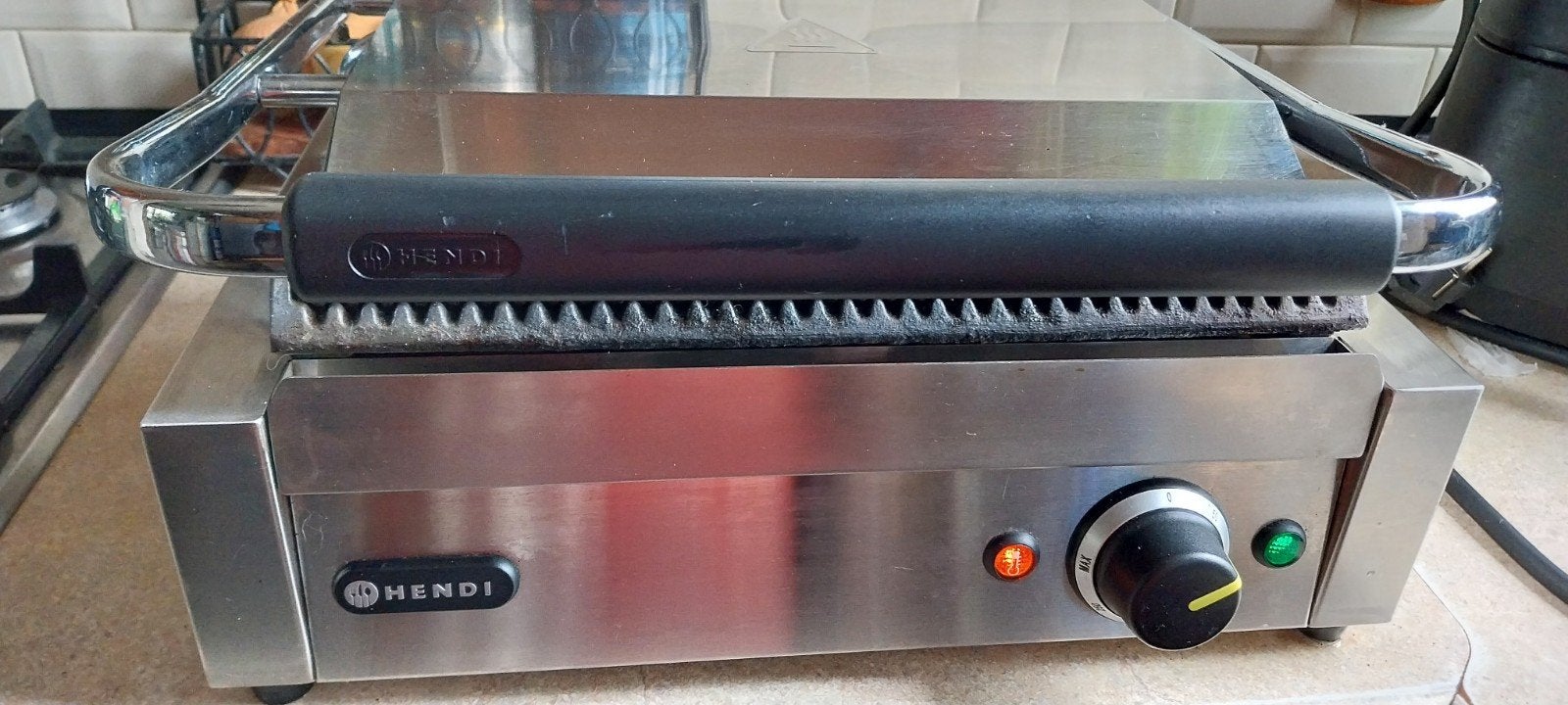 Hendi Contactgrill Panini 2200W - Professionele Kwaliteit, Ophalen, Zo goed als nieuw