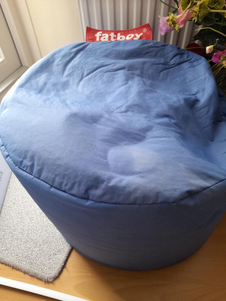 Kobalt blauwe Poef - Fatboy, Ophalen, Nieuw, Blauw, Zitzak