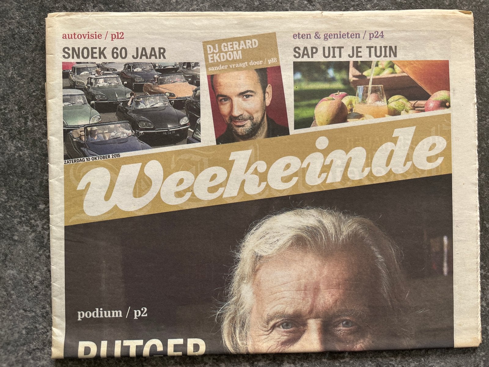 Weekeinde oktober 2015: Citroen DS, Trabant 601, Ophalen of Verzenden, Gelezen, Krant