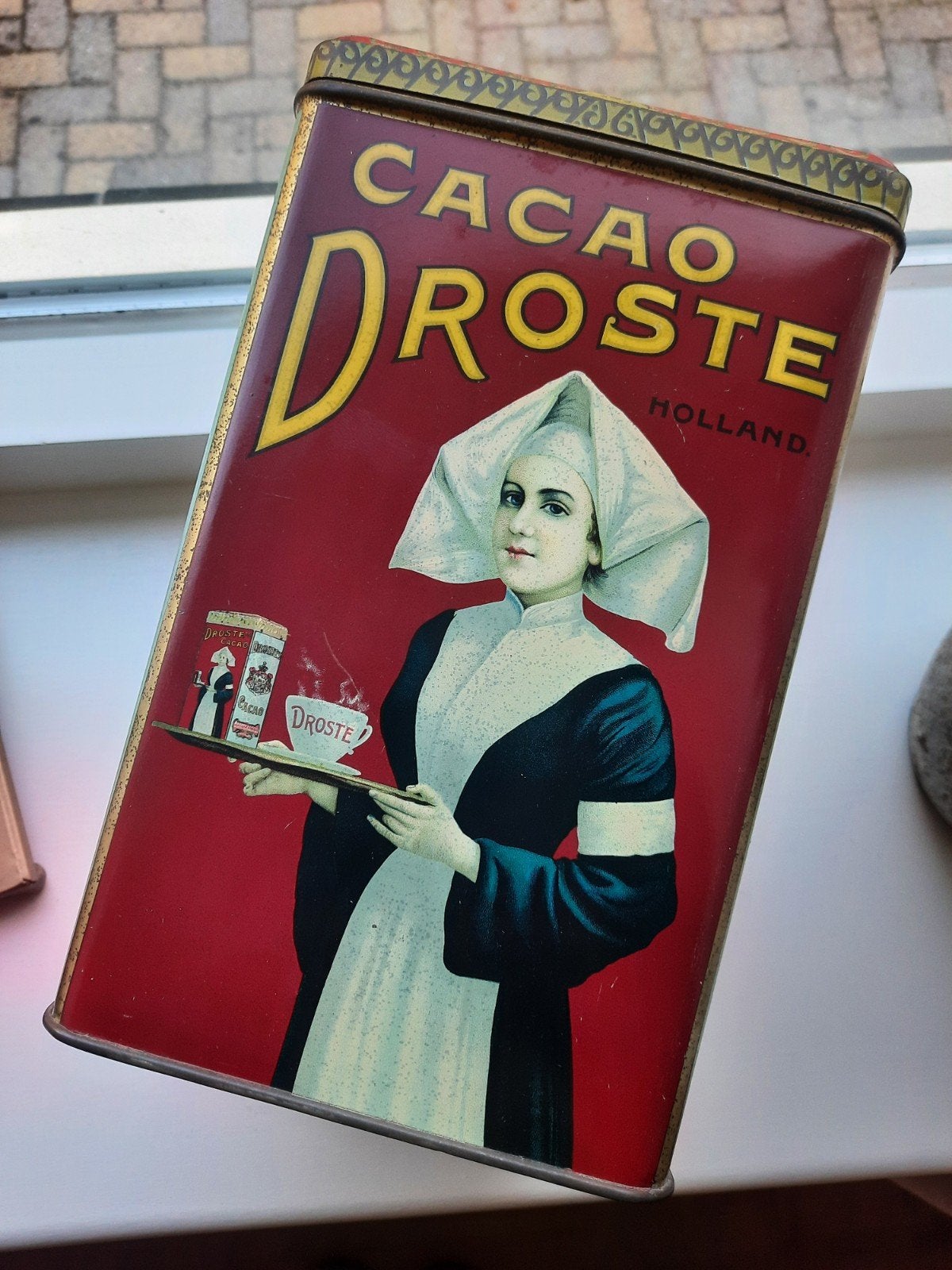 Droste 2,5 kilo cacao blik, Verzamelen, Blikken, Ophalen of Verzenden, Zo goed als nieuw, Overige, Droste