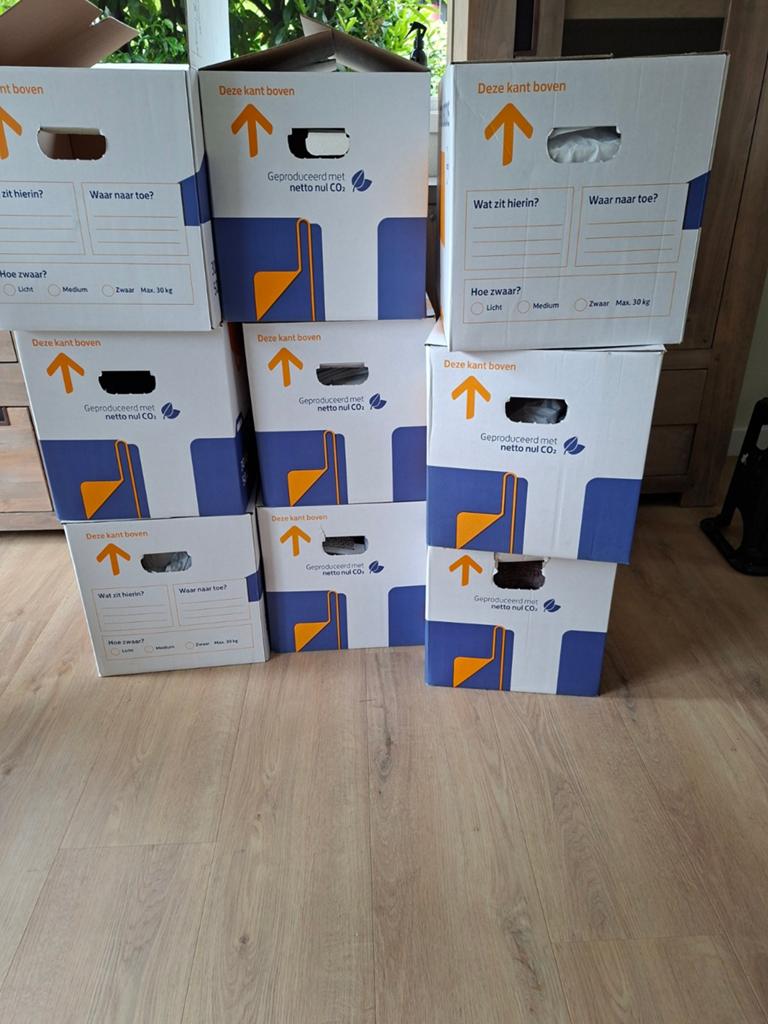 Verhuisdozen, Ophalen, Zo goed als nieuw, Minder dan 50 cm, Minder dan 50 cm