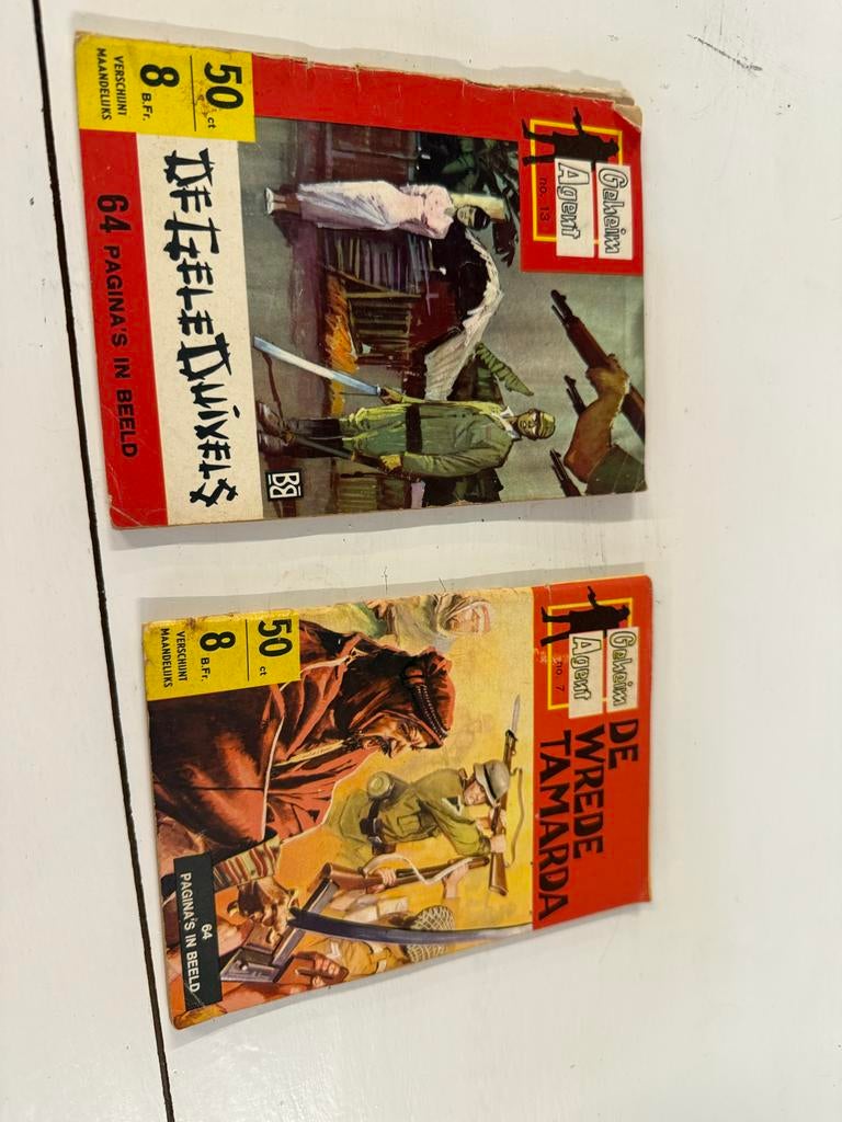 Geheim Agent Stripboeken: De Gele Duivels & De Wrede Tamarda, Boeken, Stripboeken, Meerdere stripboeken, Ophalen of Verzenden