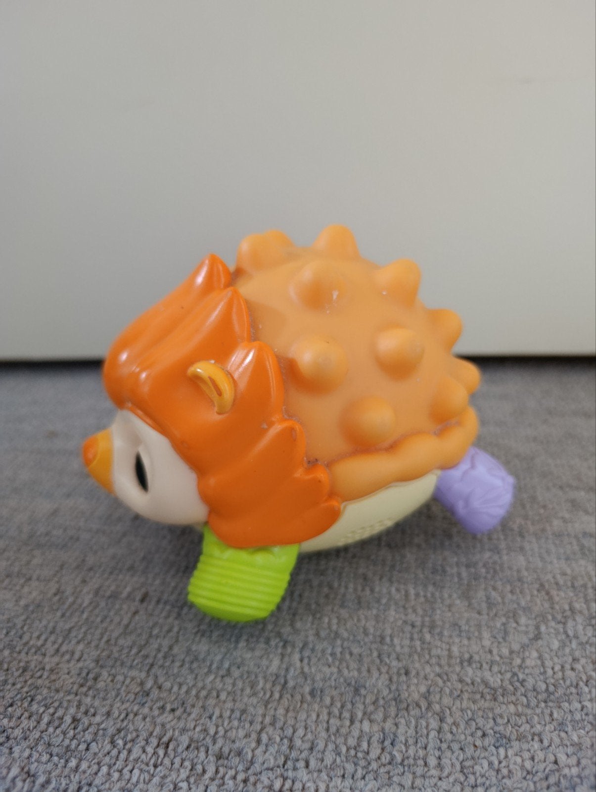 Vrolijke egel rammelaar met licht en geluid, Ophalen of Verzenden, Zo goed als nieuw, Rammelaar, Met licht