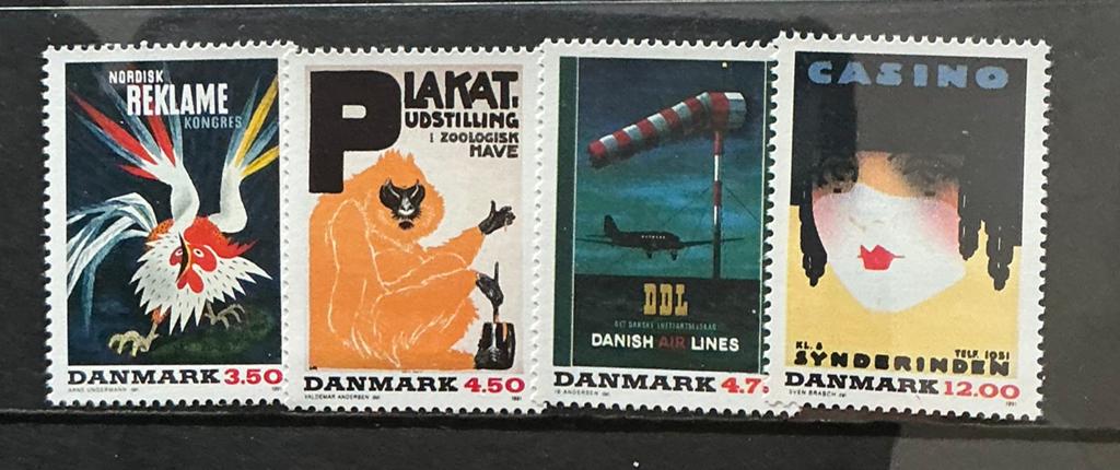 DENEMARKEN JAAR 1991 NRS. 1012/15, Ophalen of Verzenden, Overige landen, Postfris