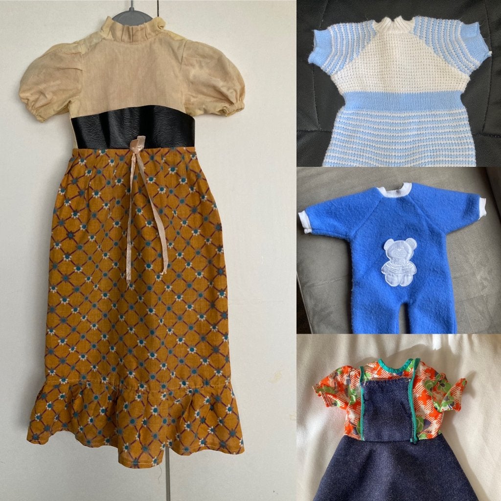 Vintage / poppenkleertjes & dekentjes, Verzamelen, Ophalen of Verzenden, Gebruikt, Kleertjes