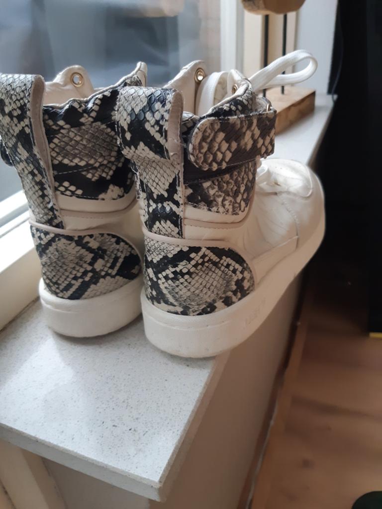Hoge sneakers met slangenprint JOSH V 39, Beige, Ophalen of Verzenden, Gedragen, Sneakers of Gympen