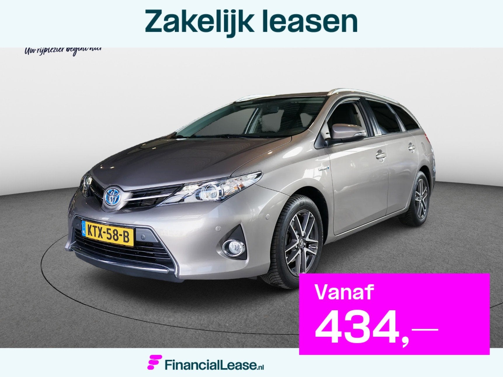Toyota Auris Touring Sports 1.8 Hybrid EERSTE EIGENAAR, Euro 5, Stof, Gebruikt, Zwart