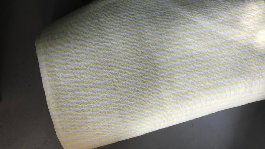 Boord stof wit/geel (2), 120 cm of meer, Nieuw, Ophalen of Verzenden, Katoen