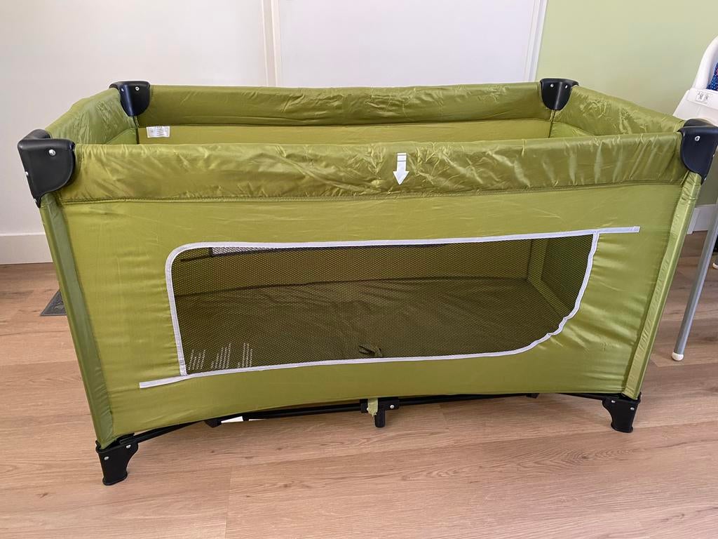 Handige Cabino opvouwbare campingbedje - Groen, Ophalen, Zo goed als nieuw, Reisbedje