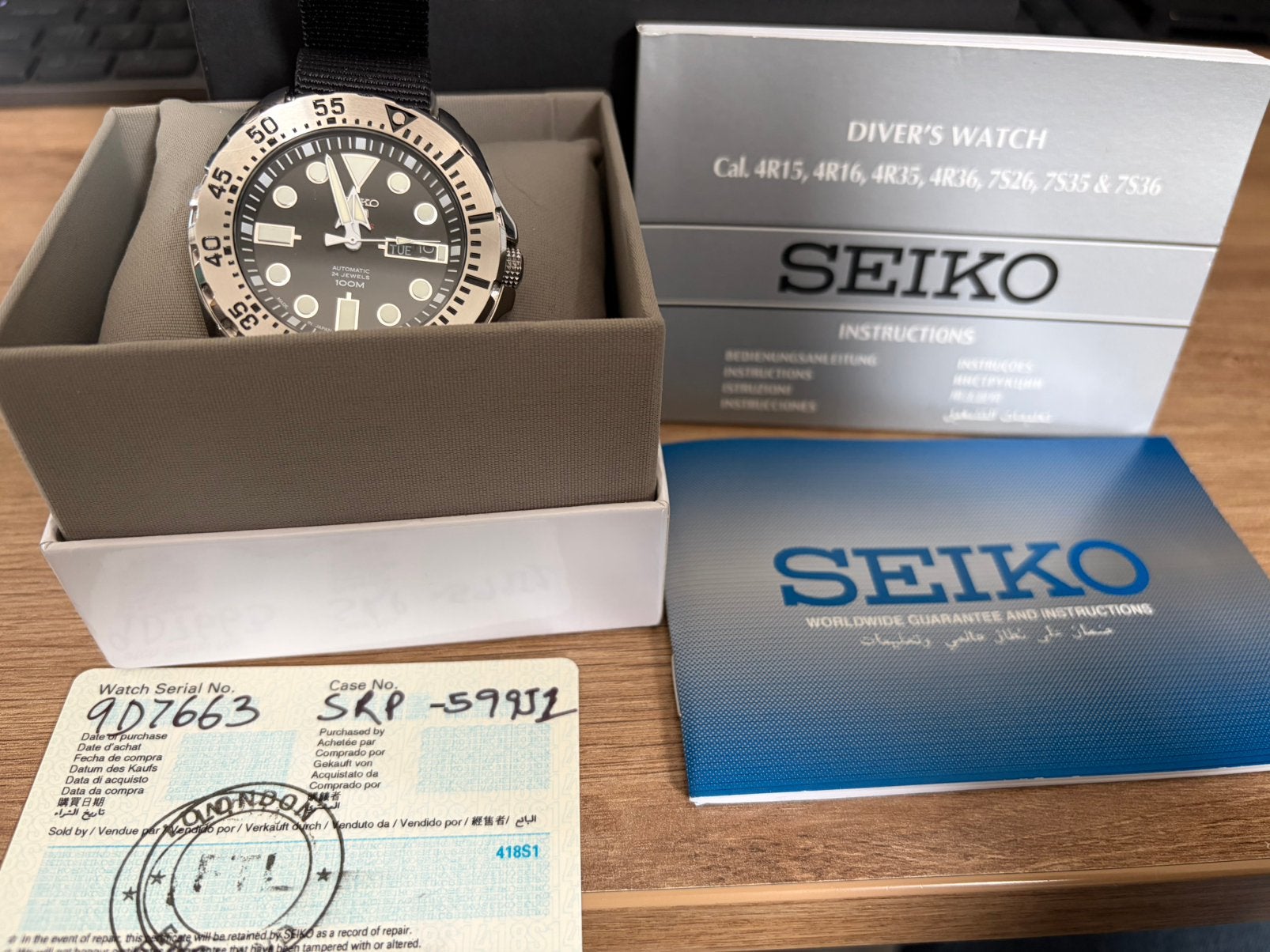 Seiko SRP599J1 ‘Baby Monster’, Ophalen, Zo goed als nieuw, Staal, Seiko