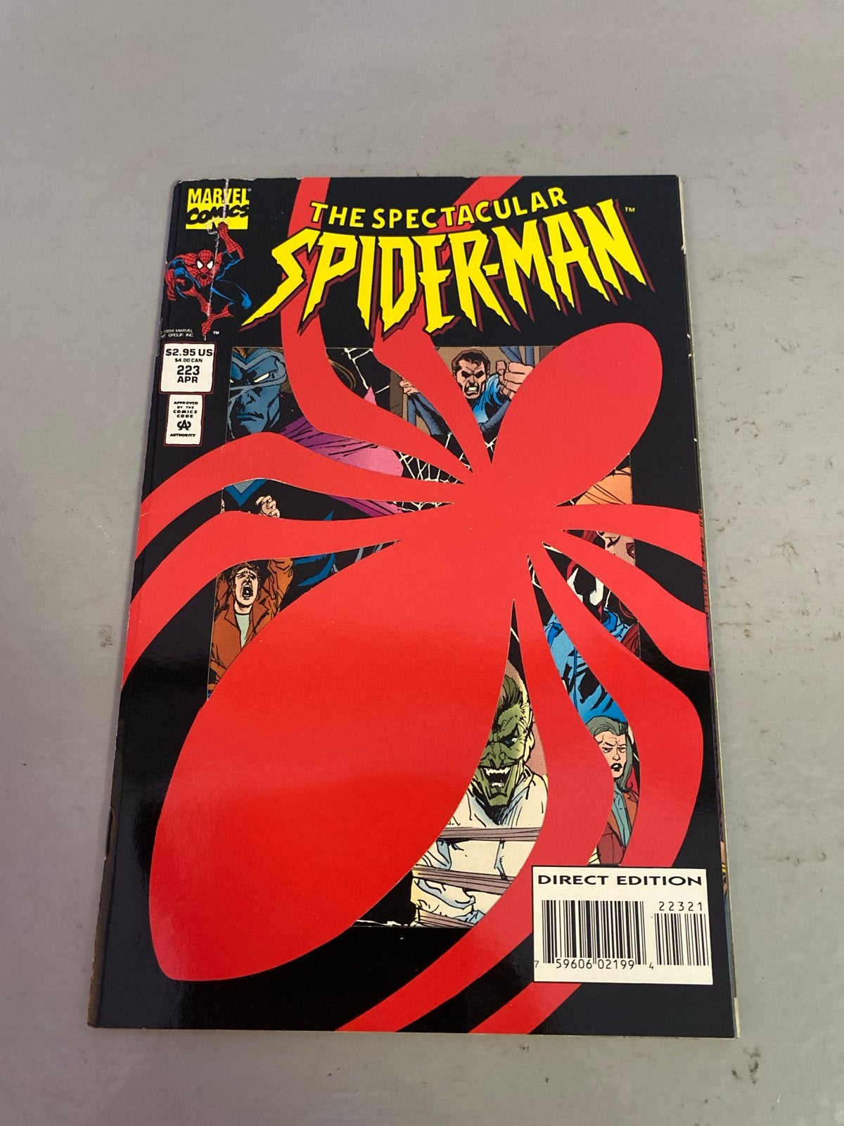 The Spectacular Spider-Man #223 Die-Cut Cover, Boeken, Ophalen of Verzenden, Zo goed als nieuw