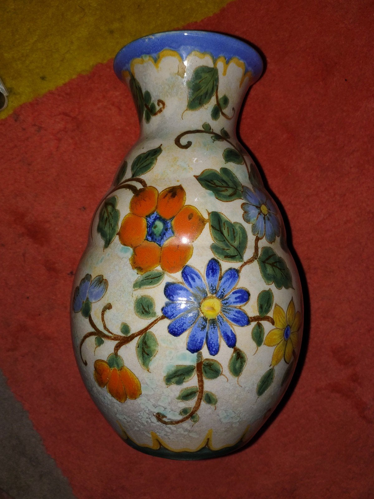 Grote vintage Plazuid Gouda vaas 'Siram' - Jaren '50/'60, Antiek en Kunst, Ophalen of Verzenden