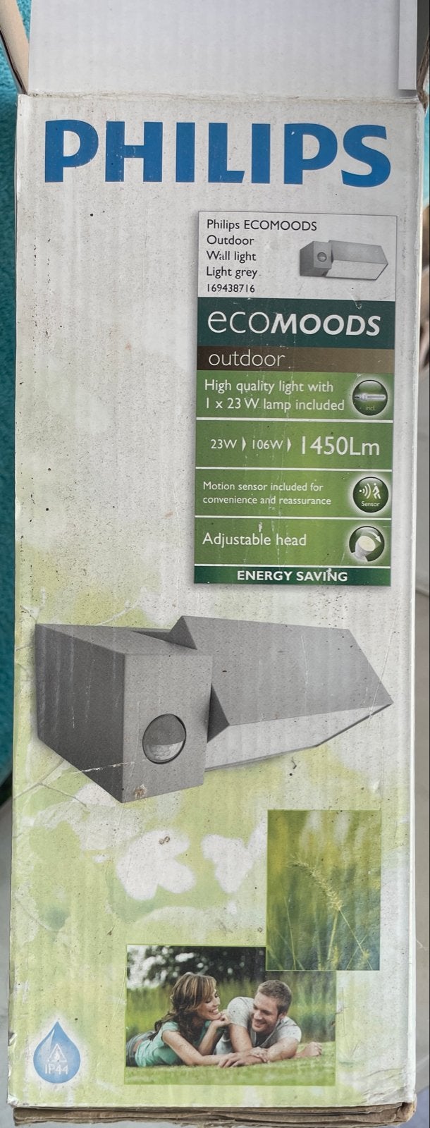 Philips Ecomoods Buiten Wandlamp met Bewegingssensor, Ophalen, Overige materialen, Bewegingssensor, Minder dan 50 watt