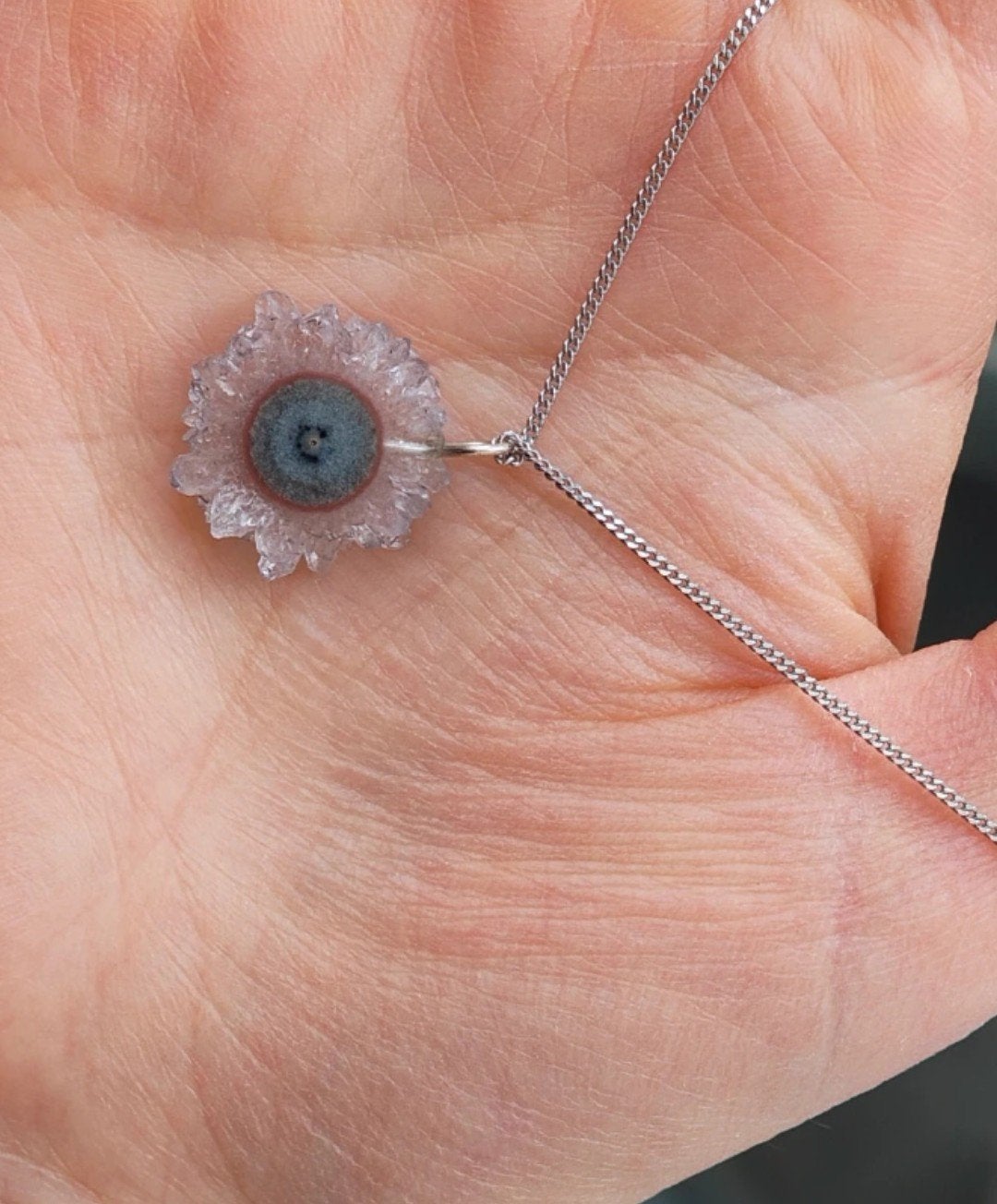 Jaspis Stalactite Hanger, Ophalen of Verzenden, Zo goed als nieuw