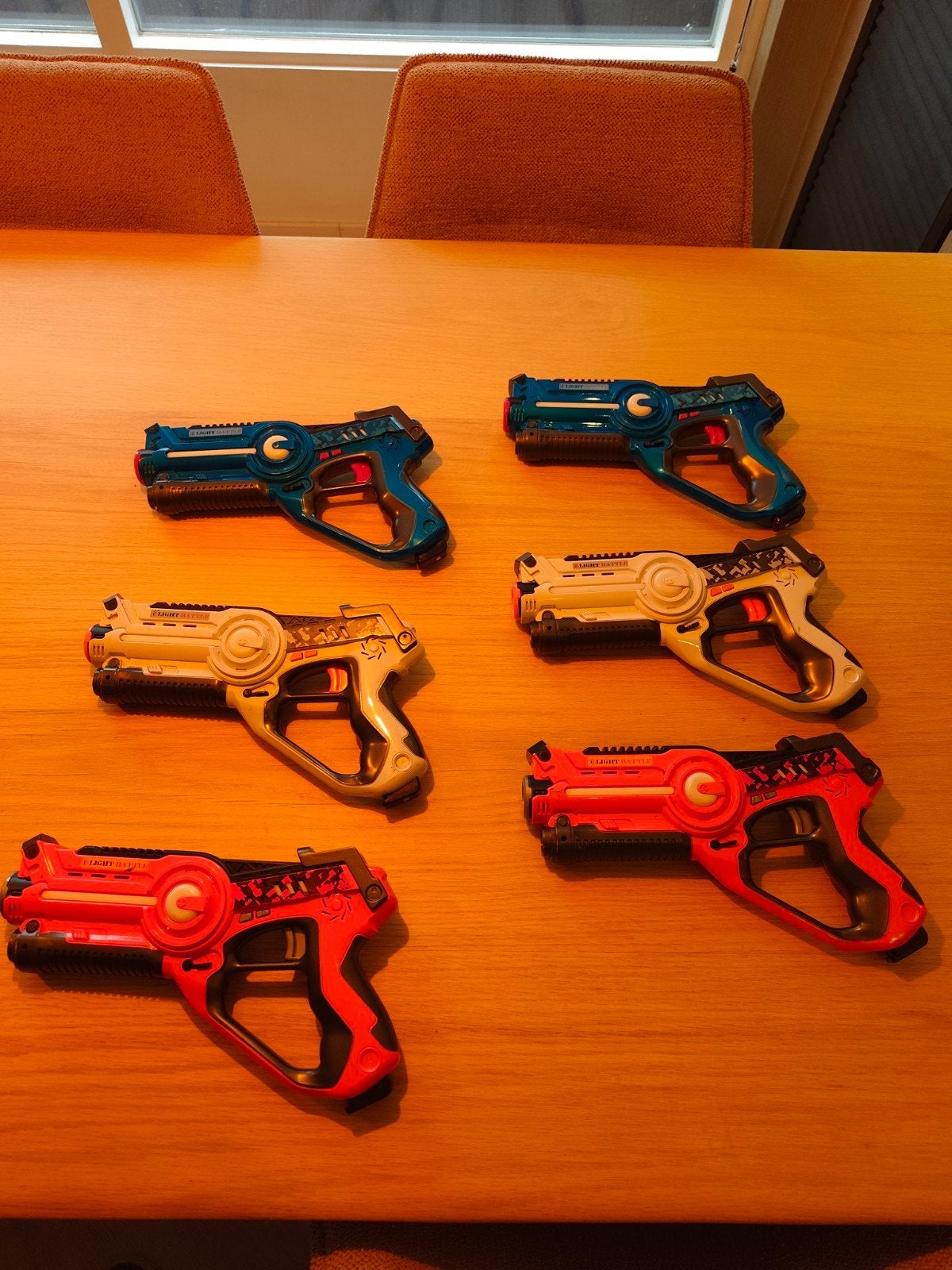 Light Battle Lasergame Pistolen Set (6 stuks), Ophalen of Verzenden, Gebruikt