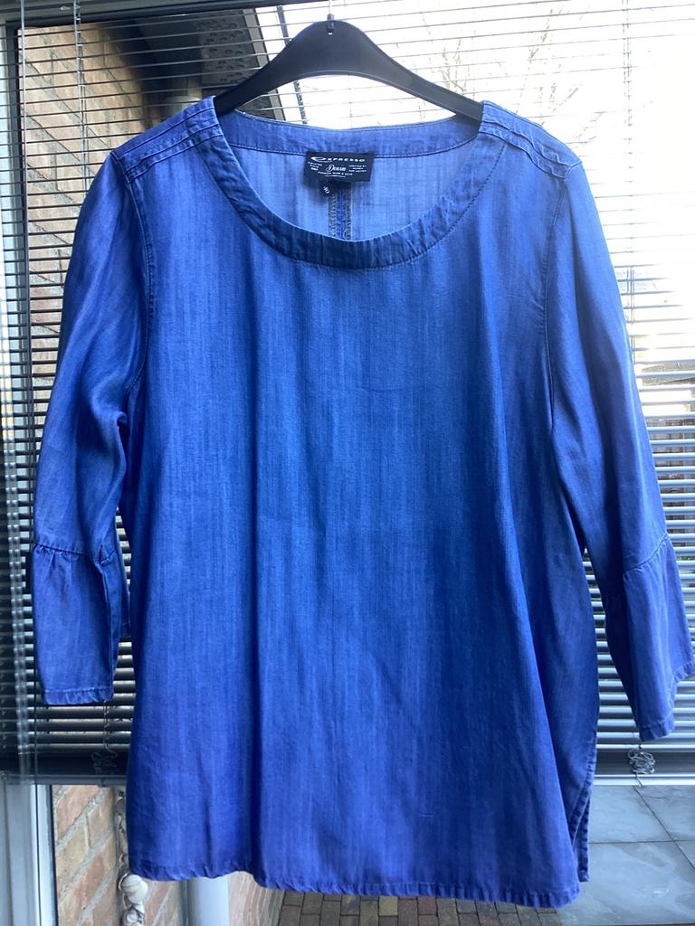 Expresso spijkerblouse blauw, Ophalen of Verzenden, Nieuw, Maat 38/40 (M), Blauw