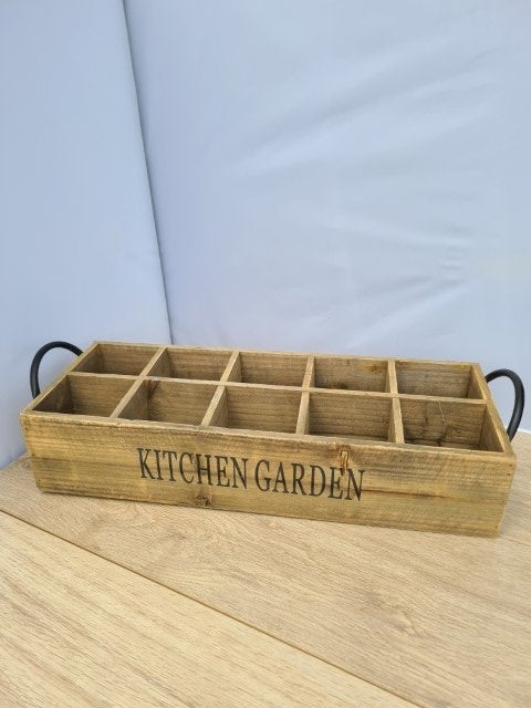Kistje hout 10 vakken, Ophalen of Verzenden