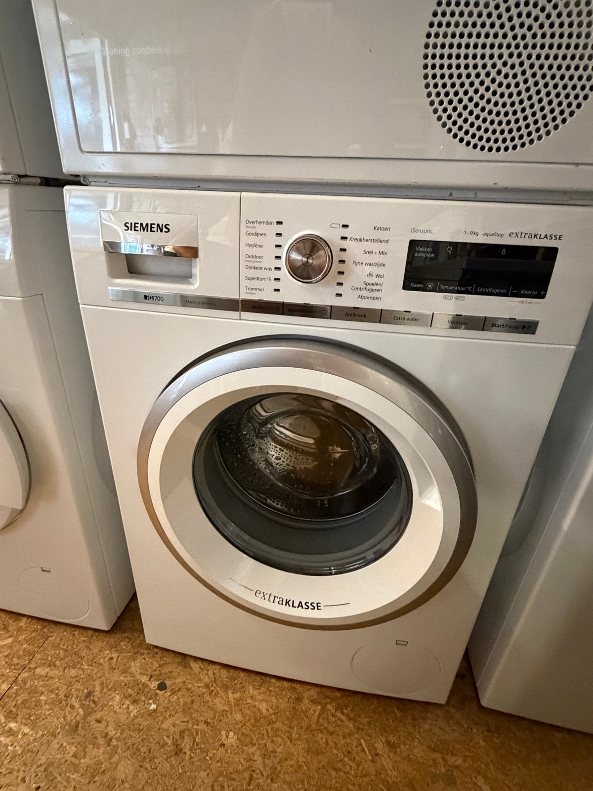 Siemens IQ700 Wasmachine + Warmtepompdroger 9 kg XXL
