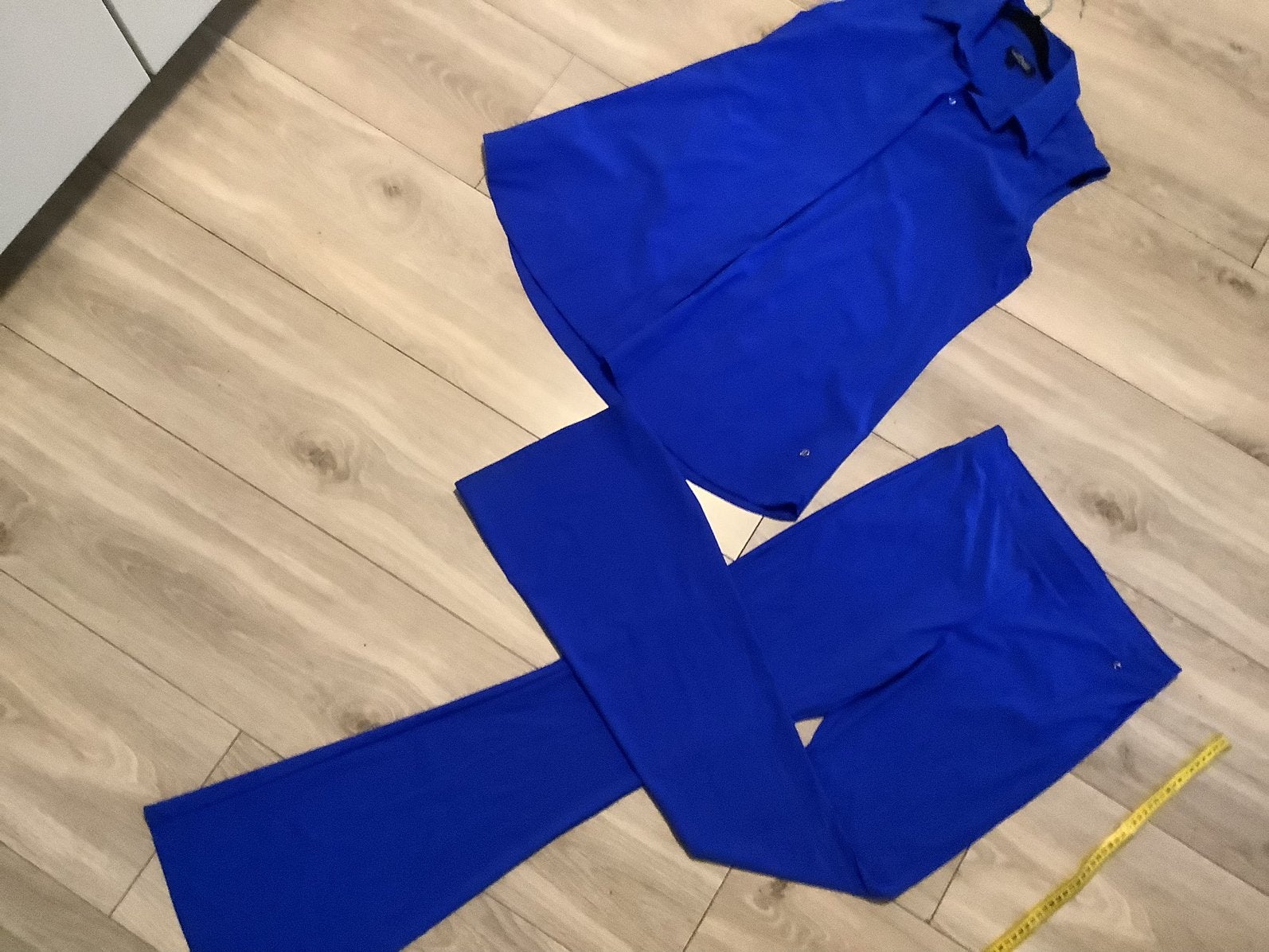 LaDress travelstof Lima flair broek M en tuniek L, Maat 38/40 (M), Blauw, Ophalen of Verzenden, Zo goed als nieuw