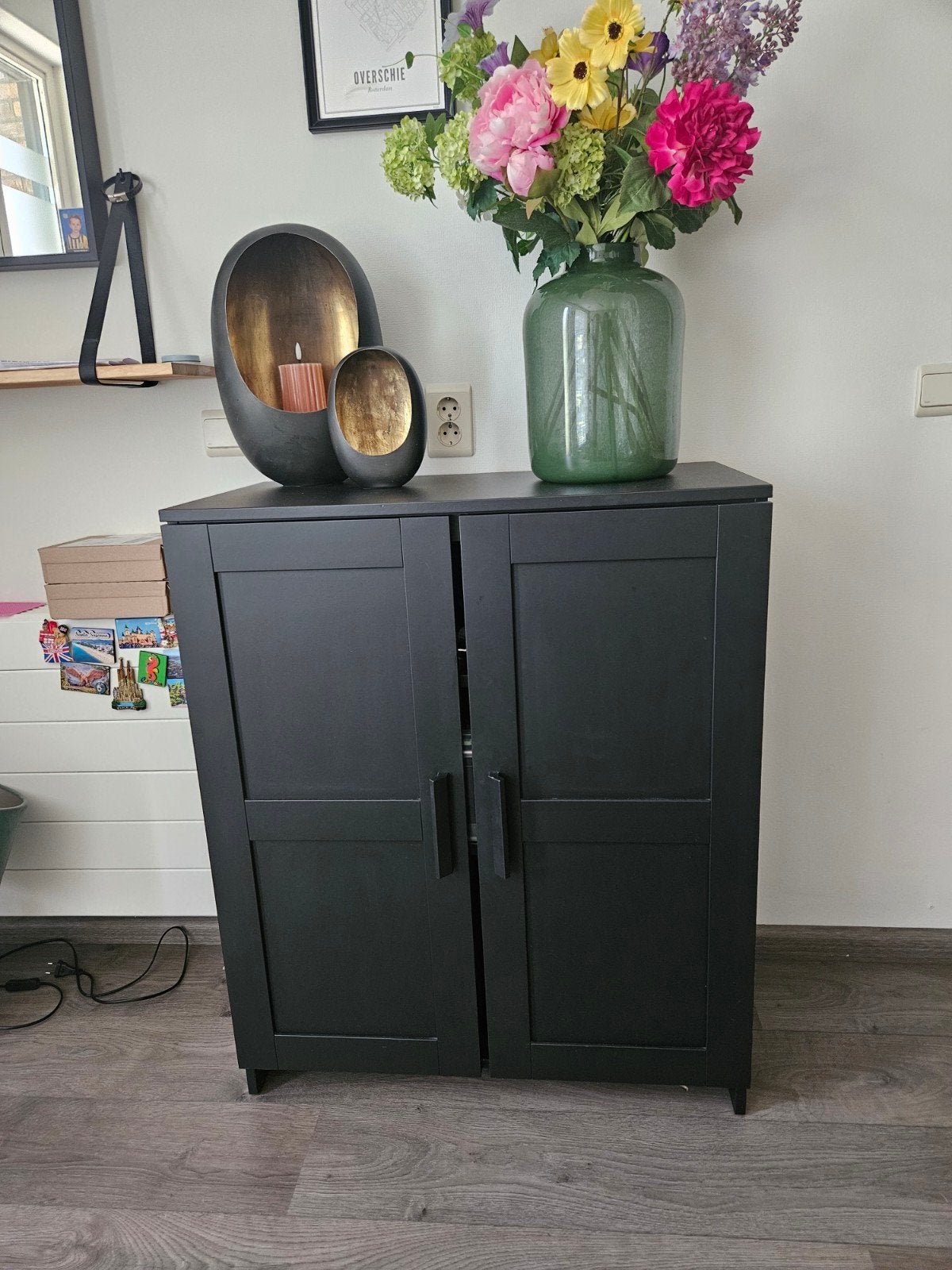Ikea Brimnes kastje zwart 78x95 cm, Ophalen, Gebruikt, 50 tot 100 cm, Minder dan 100 cm