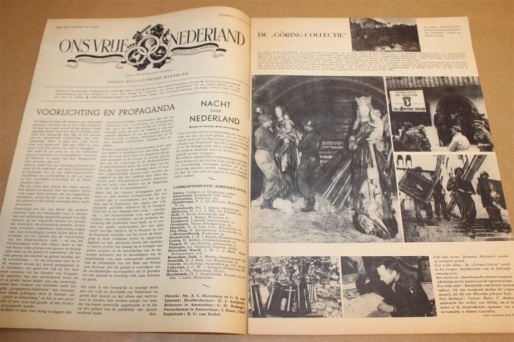 Ons Vrij Nederland — WOII 1945 Bevrijding Nr 12, Boeken, Tijdschriften en Kranten, Ophalen of Verzenden, Gelezen, Krant