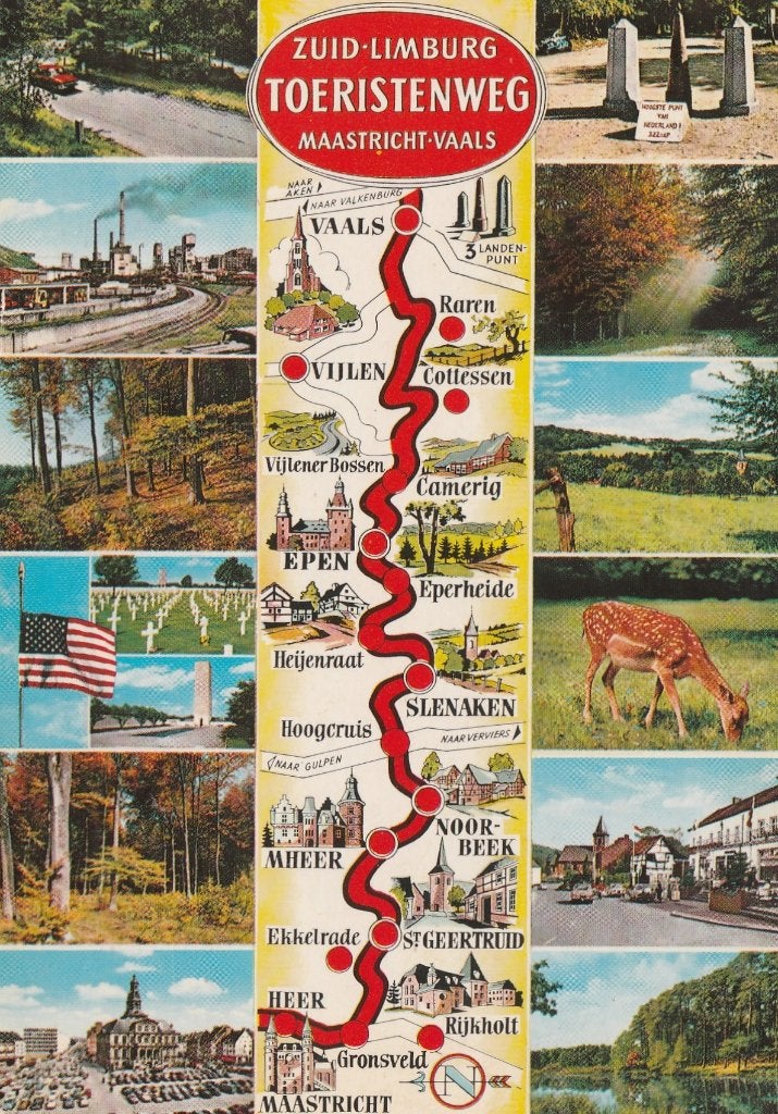 ZUID LIMBURG Toeristenweg (Rechte Rand), Verzamelen, Verzenden, 1960 tot 1980, Ongelopen, Limburg