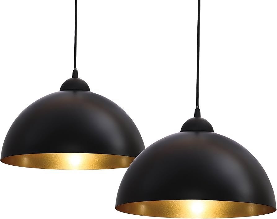 Hanglamp  zwart/goud e27, Ophalen, Kunststof, Nieuw, E27 (groot)