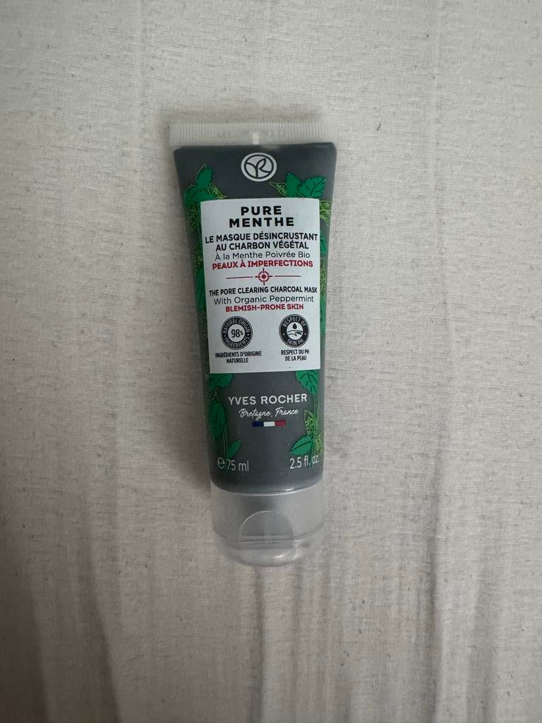 Yves Rocher Pure Menthe  Masker 75ml, Ophalen, Zo goed als nieuw, Gehele gezicht, Reiniging