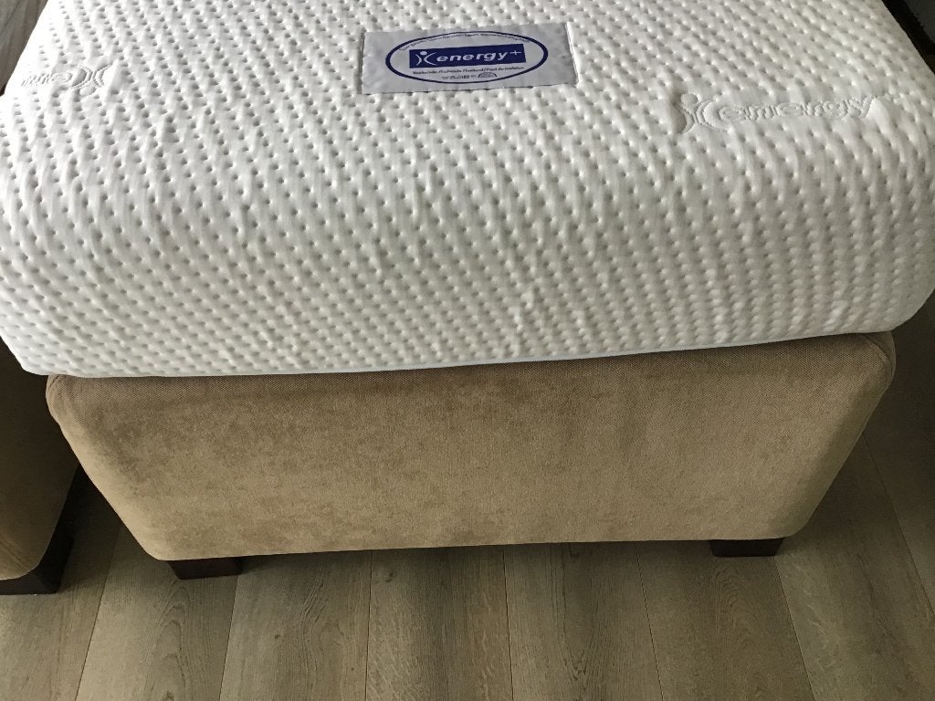 Boxspring beige 90x200x58, Huis en Inrichting, Ophalen, Gebruikt, 90 cm, Beige