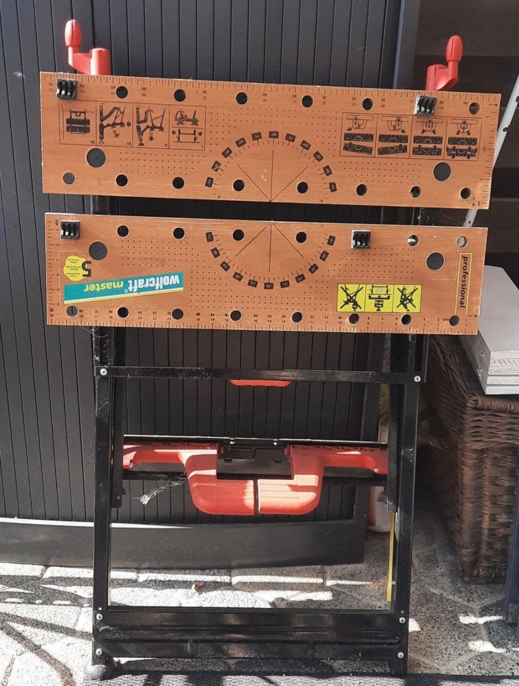Wolfcraft Master 150 werkbank - inklapbaar, Ophalen, Gebruikt, 70 tot 120 cm, Bankschroef