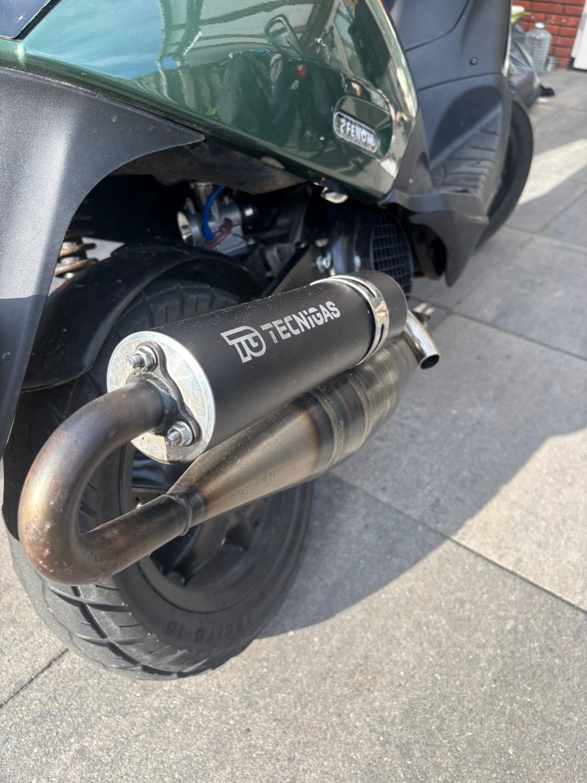 Techingas 125 180 cc uitlaat, Ophalen of Verzenden, Zo goed als nieuw, Benzine, Overige modellen