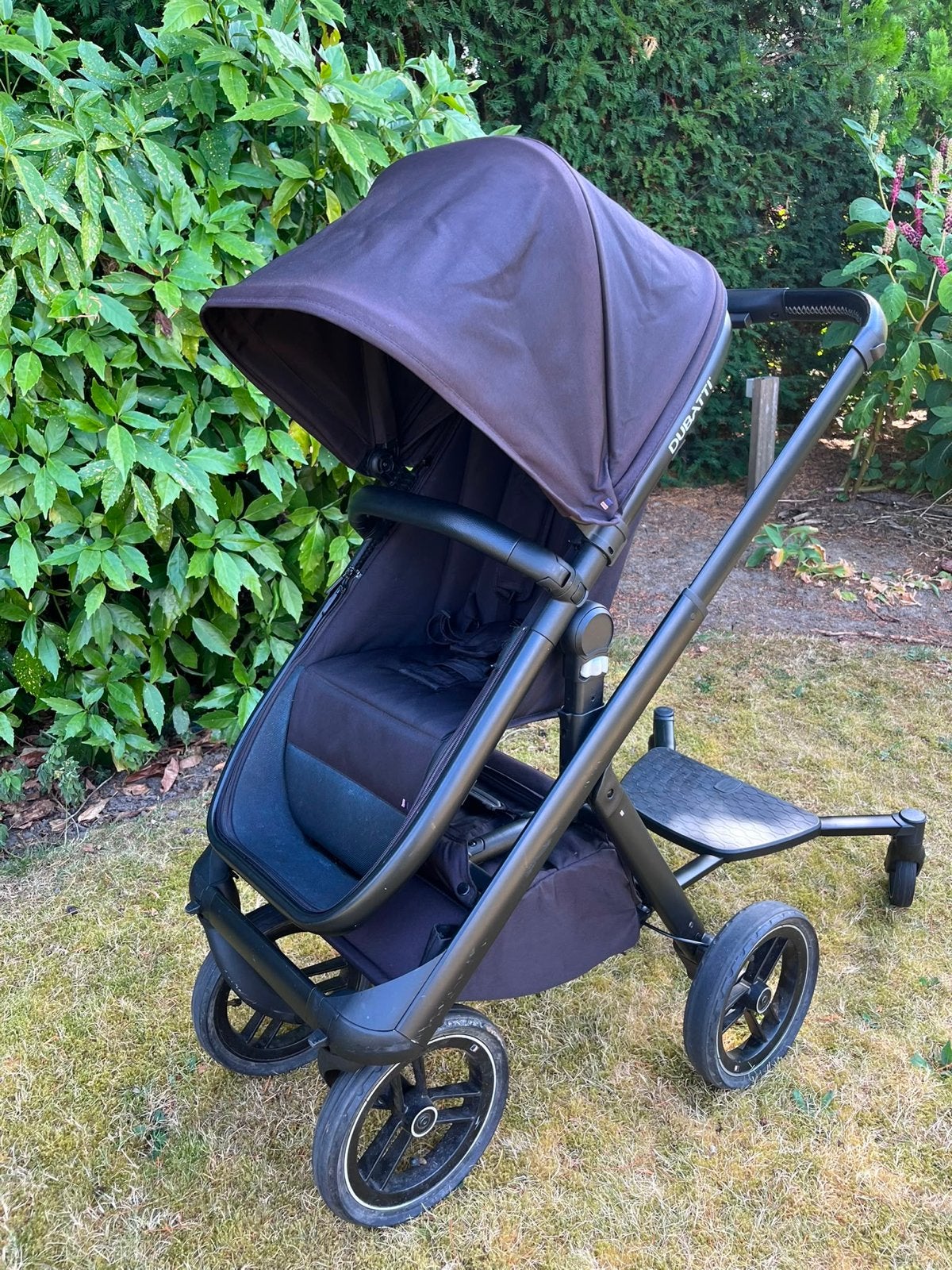 Dubatti One kinderwagen met reiswieg en meerijdplankje, Kinderen en Baby's, Kinderwagens en Combinaties, Gebruikt, Met reiswieg
