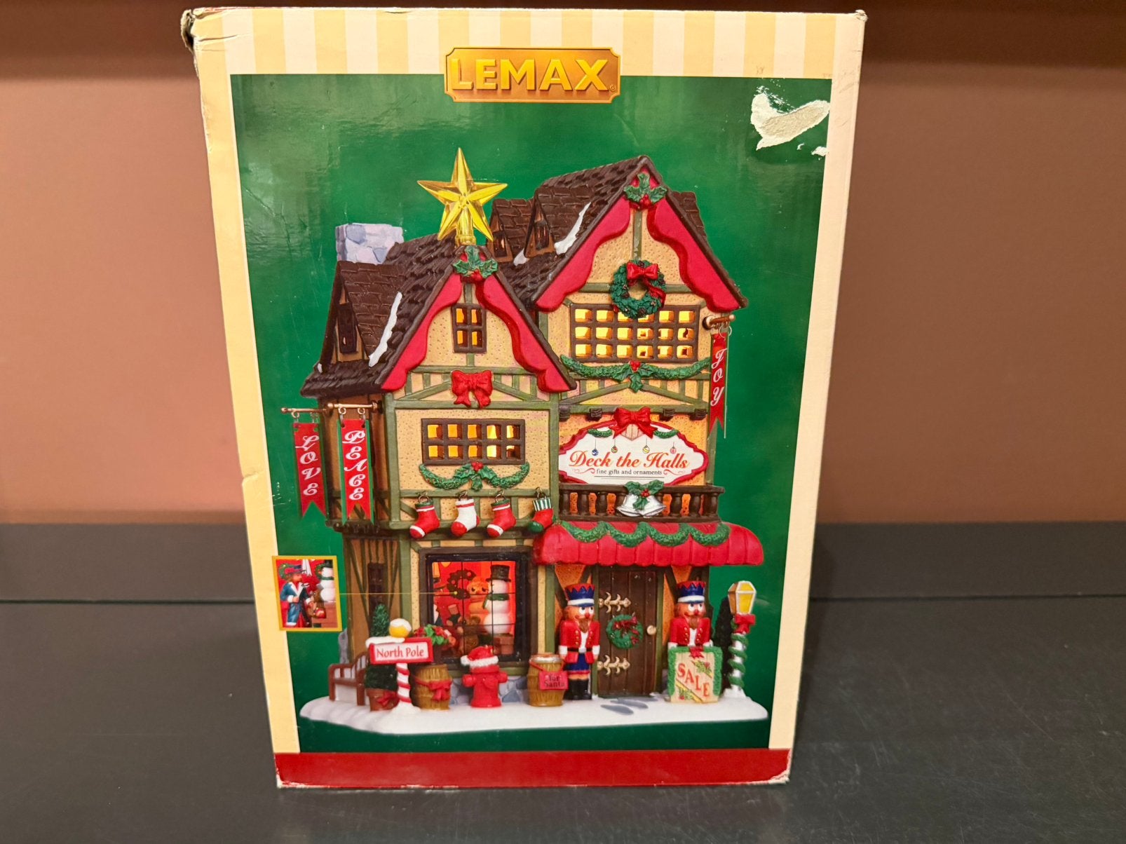 Lemax Deck the halls. KERSTDORP, Ophalen of Verzenden, Zo goed als nieuw