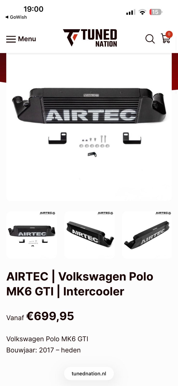 vw polo aw gti(mk6)airtec intercooler . Nieuw in doos!, Ophalen of Verzenden