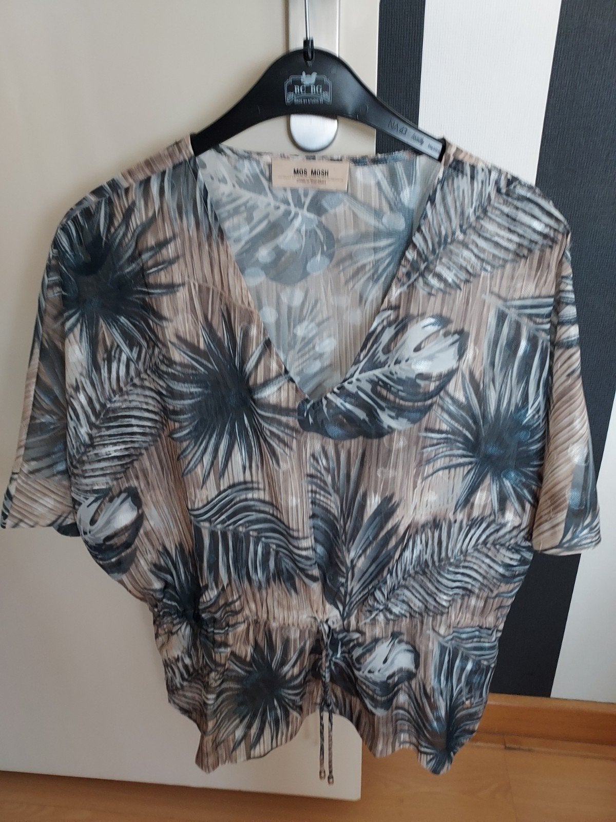 Mos Mosh Zomer Tuniek met Bladprint, Mos Mosh, Bruin, Maat 42/44 (L), Ophalen of Verzenden