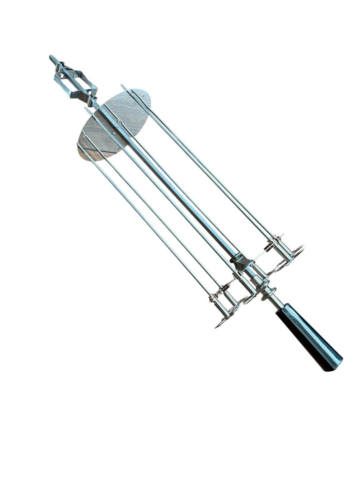 Draaispit voor BBQ of oven - RVS, Tuin en Terras, Barbecue-accessoires, Ophalen of Verzenden, Zo goed als nieuw