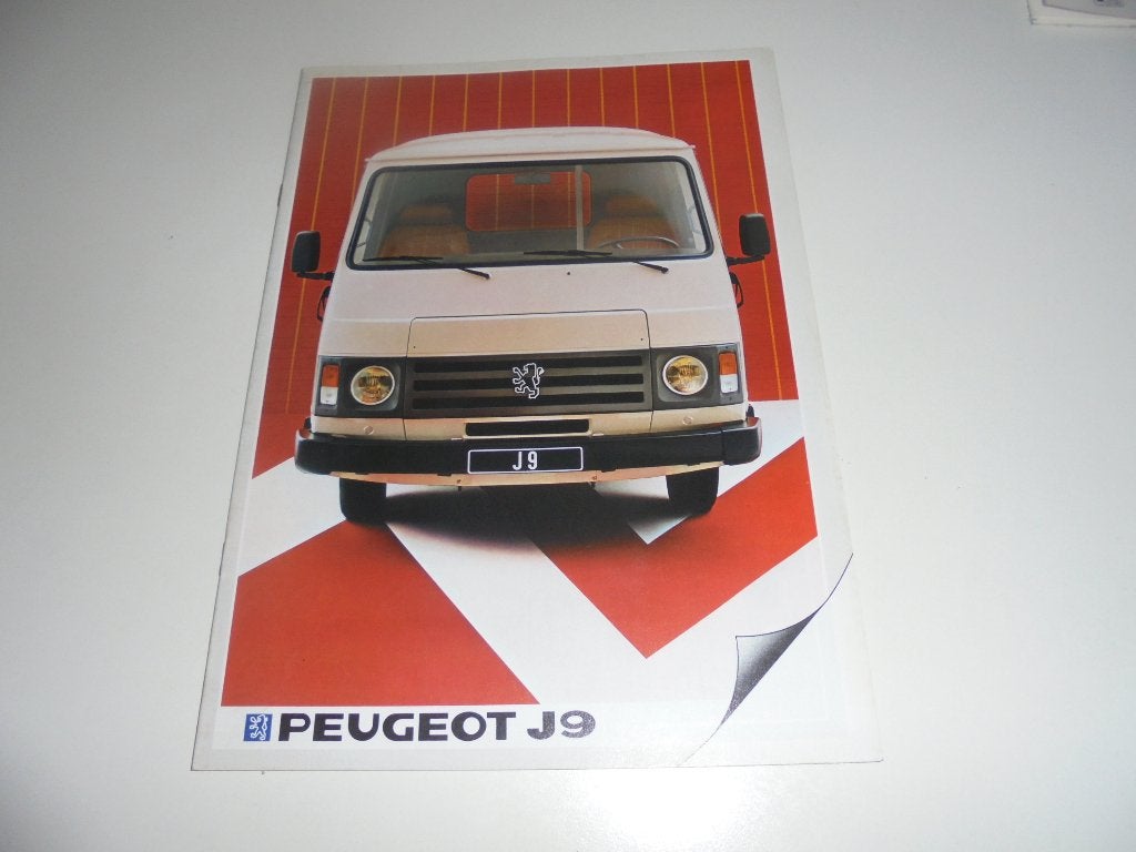 brochure Peugeot J9  1983, Ophalen of Verzenden, Nieuw, Peugeot