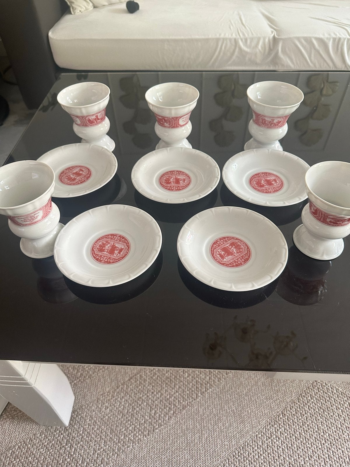 Heinrich Vintage 5 kop en schotels wit porselein, Ophalen of Verzenden
