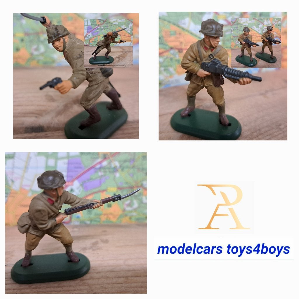 Britains Deetails Ltd 1971 Japanse Infanterie 23x WWII, Verzenden, Zo goed als nieuw, 1:50 of kleiner, Figuur of Figuren