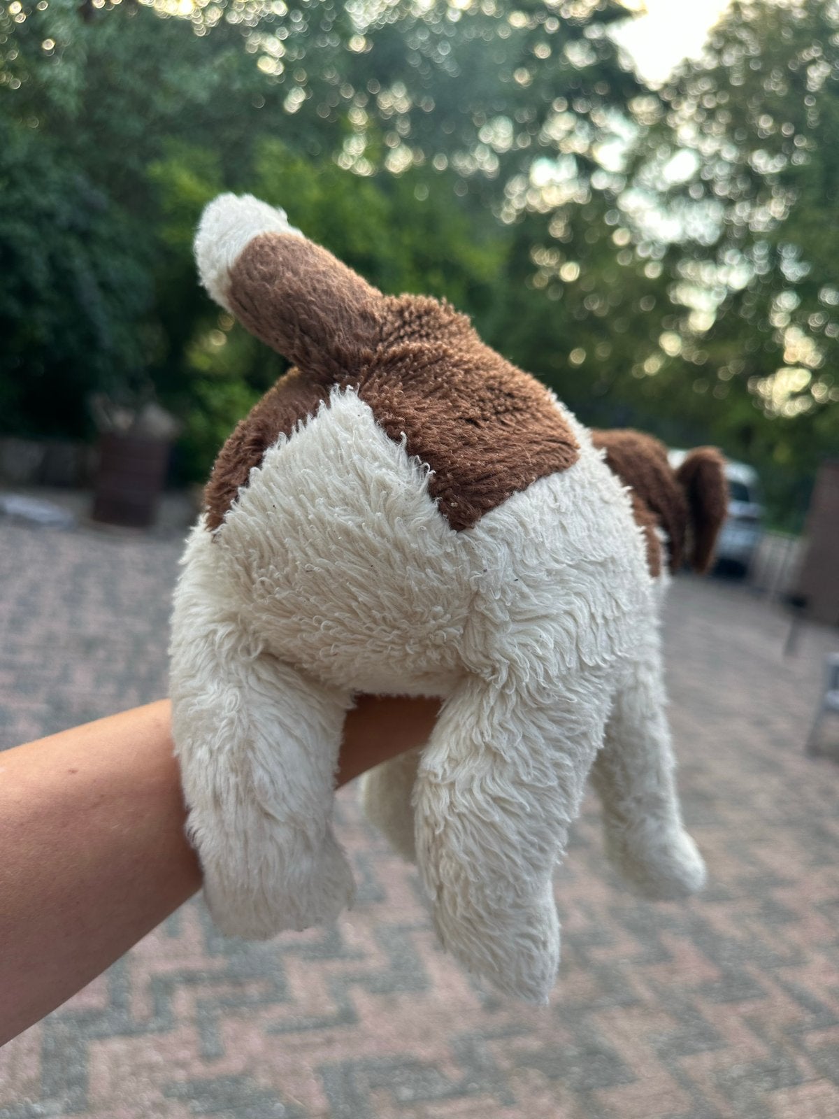 Folkmanis Puppets Vintage Jack Russell Terriër Handpop, Gebruikt, Overige merken, Met label, Meerkleurig