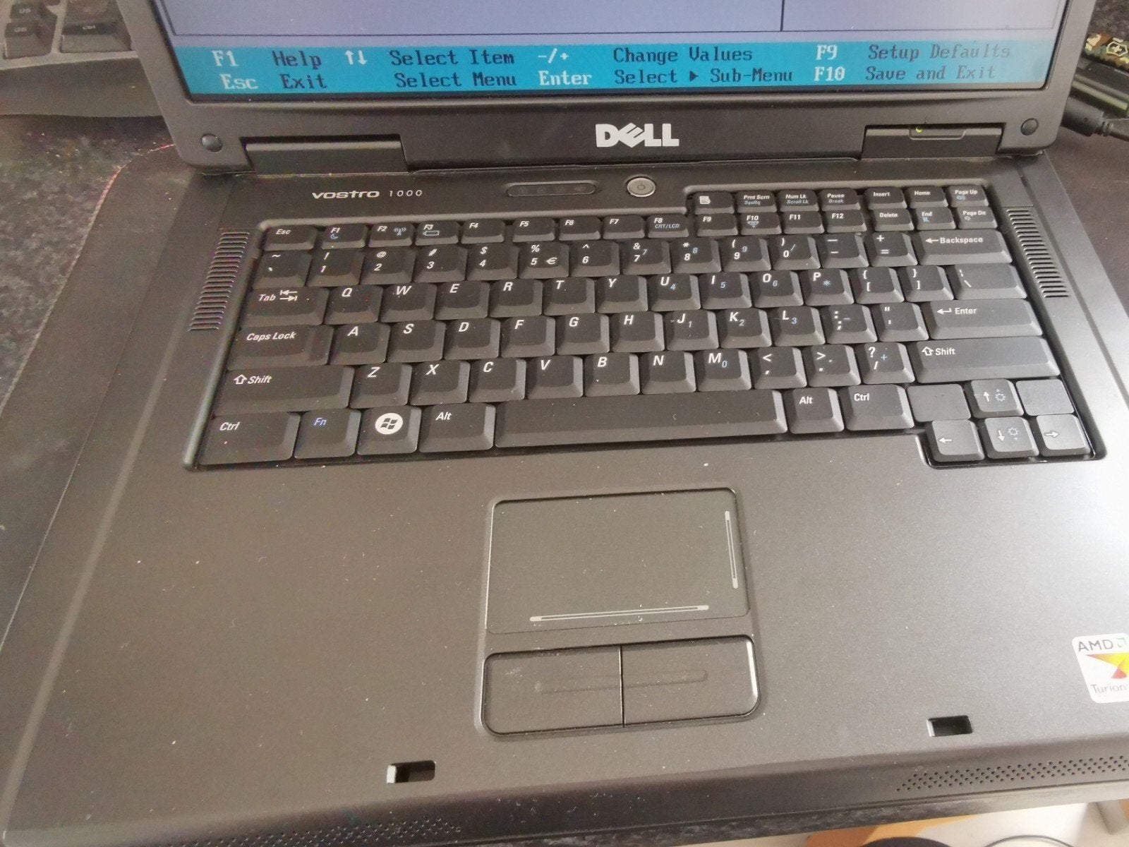 dell vostro 1000 laptop amd turion 64 x2 2.ghz 1gb ram x1150, 15 inch, Ophalen of Verzenden, Gaming, HDD