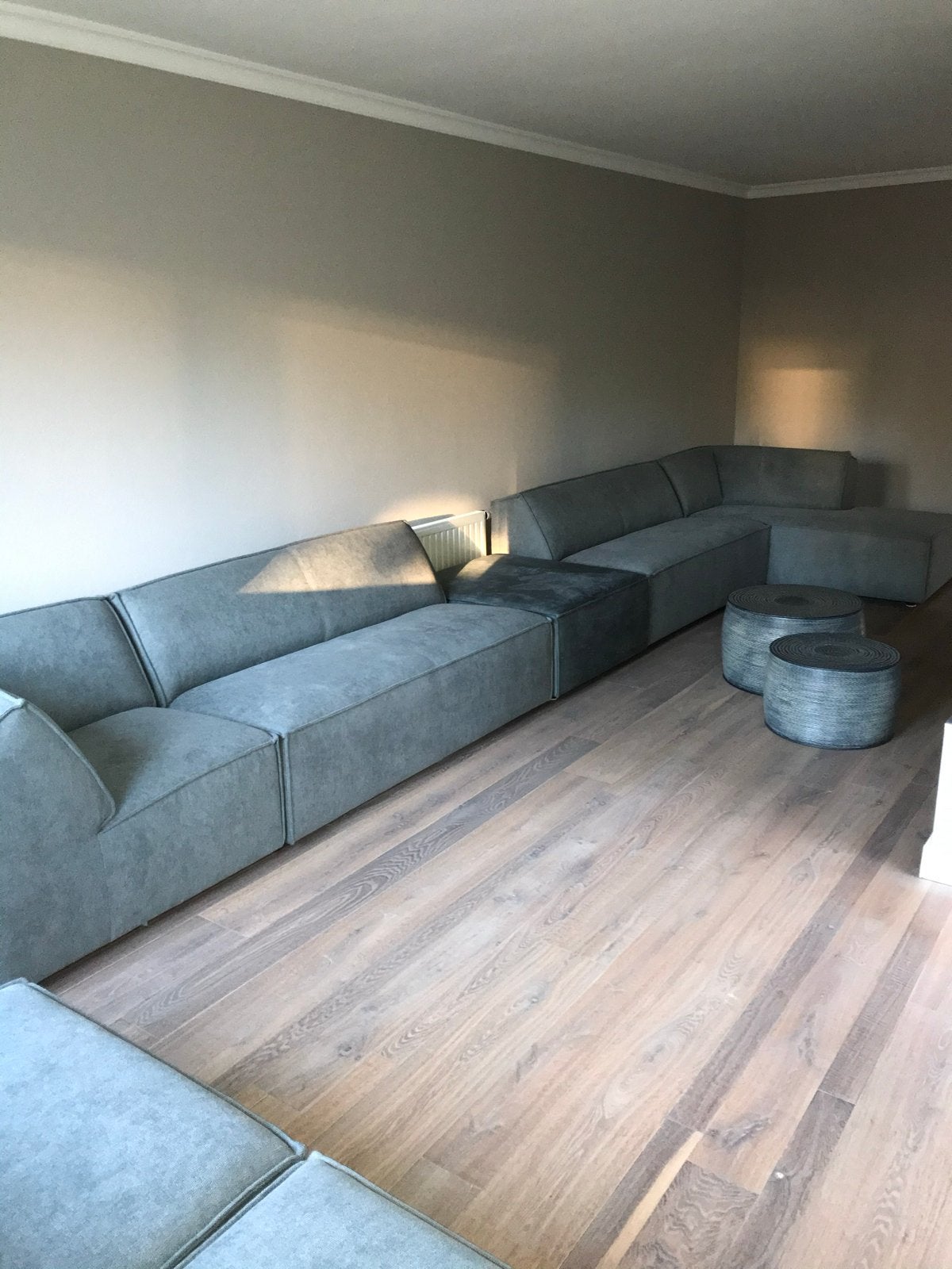 Moderne Elementenbank Baricci - Niagara (Bloq/Bull), Ophalen, Zo goed als nieuw, Stof