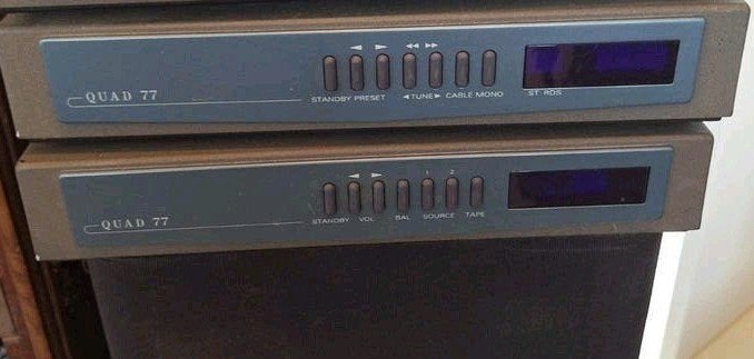 Quad 77 Hifi Set -, Versterker, Tuner, Ophalen of Verzenden, Gebruikt, Overige merken, Met radio