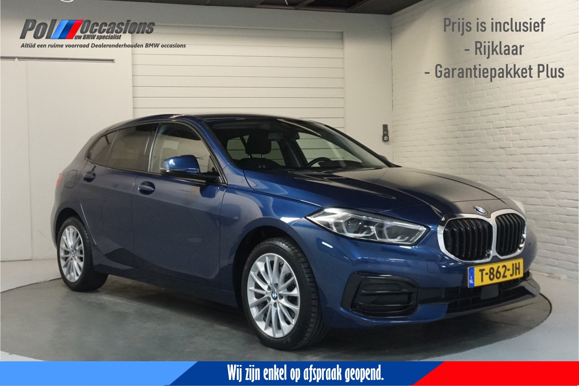 BMW 1-serie 118i Carplay | Sportinter | Camera | Stoelverwar, 136 pk, Gebruikt, Blauw, Origineel Nederlands