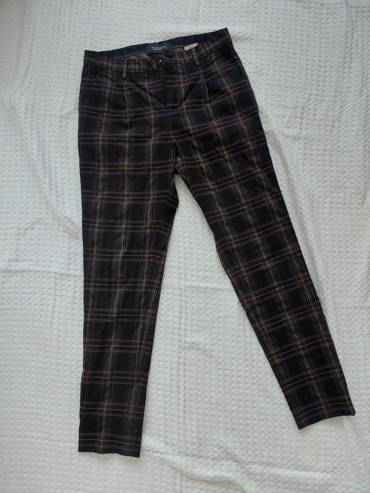 Mooie bandplooi pantalon van Scotch & Soda, Kleding | Heren, Ophalen of Verzenden, Zo goed als nieuw, Bruin, Scotch & Soda