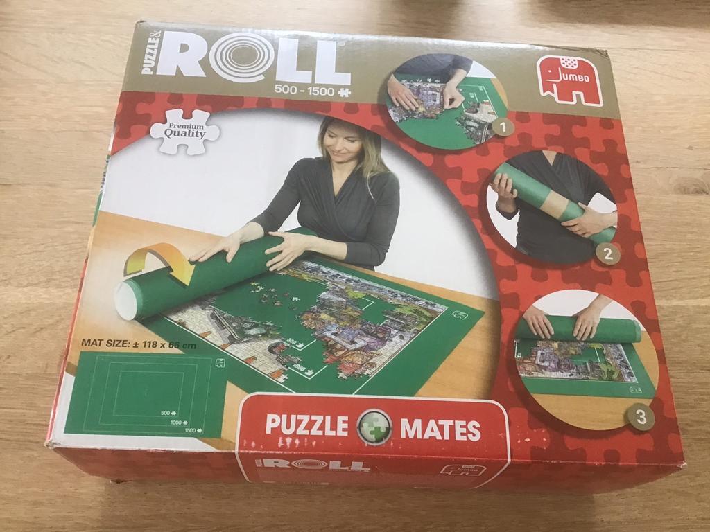 Puzzelmat Jumbo tot 1500 stukjes, Ophalen of Verzenden, 500 t/m 1500 stukjes, Zo goed als nieuw